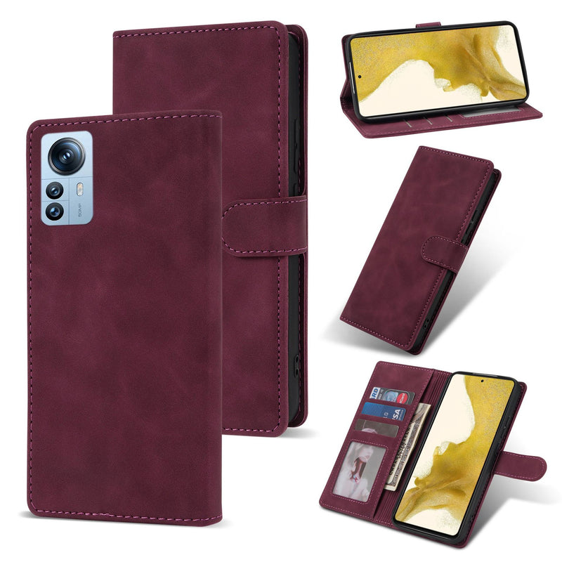 Load image into Gallery viewer, [With Card Slot] Xiaomi Poco X4 Pro Solid Color Flip Leather Phone Case
