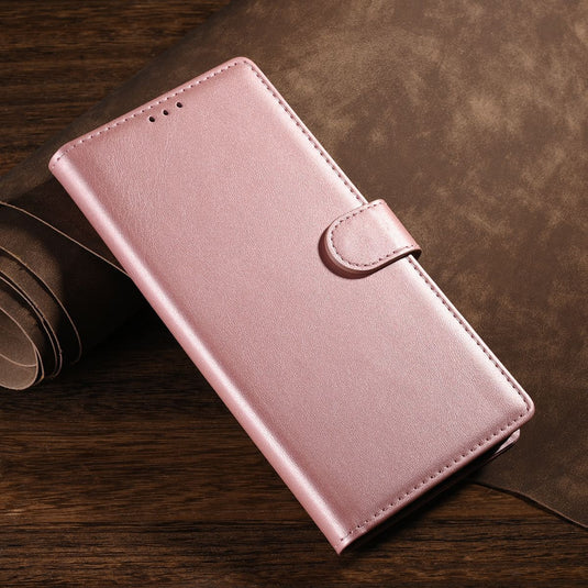 [With Card Slot] Xiaomi Poco X4 Pro Solid Color Flip Leather Phone Case