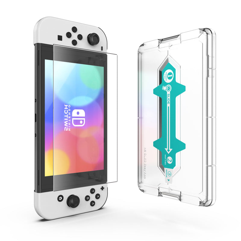 Load image into Gallery viewer, [Easy Automatic Fit] Magic Glass Protector - Nintendo Switch OLED Screen Protector
