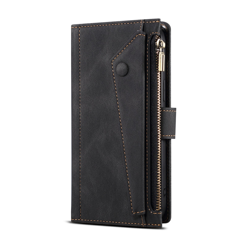 Load image into Gallery viewer, [With Lanyard][With Card Slot] Motorola Moto Edge 20 Lite Leather Zipper Shockproof Wallet Series Case
