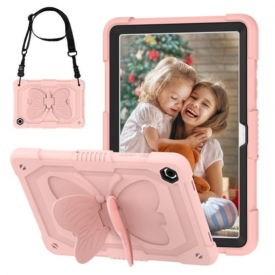 [Built-in Stand] Samsung Galaxy Tab A11 Plus 11" 2025 - Kids Silicone Butterfly Heavy Duty Shockproof Case