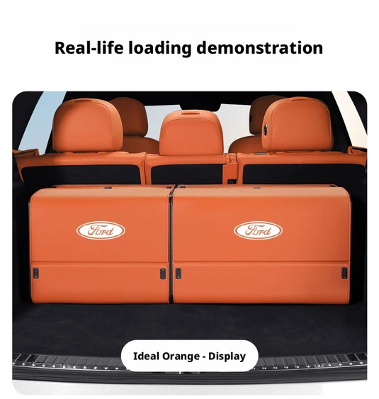 Ford Trunk Storage Box for Edge, Mondeo, Equator Sport, Mustang Mach-E & Explorer – Large Capacity Car Cargo Organizer