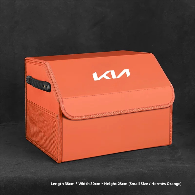 Load image into Gallery viewer, Kia Trunk Storage Box – Waterproof Foldable Microfiber Leather Cargo Organizer
