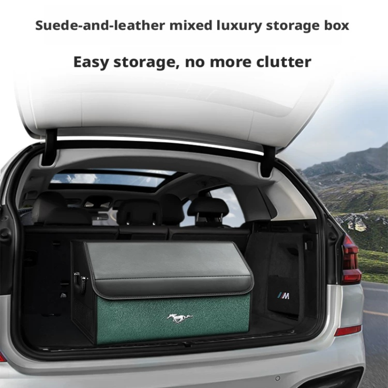 Load image into Gallery viewer, Ford Mustang &amp; Mustang Mach-E Trunk Storage Box – Foldable Car Cargo Organizer
