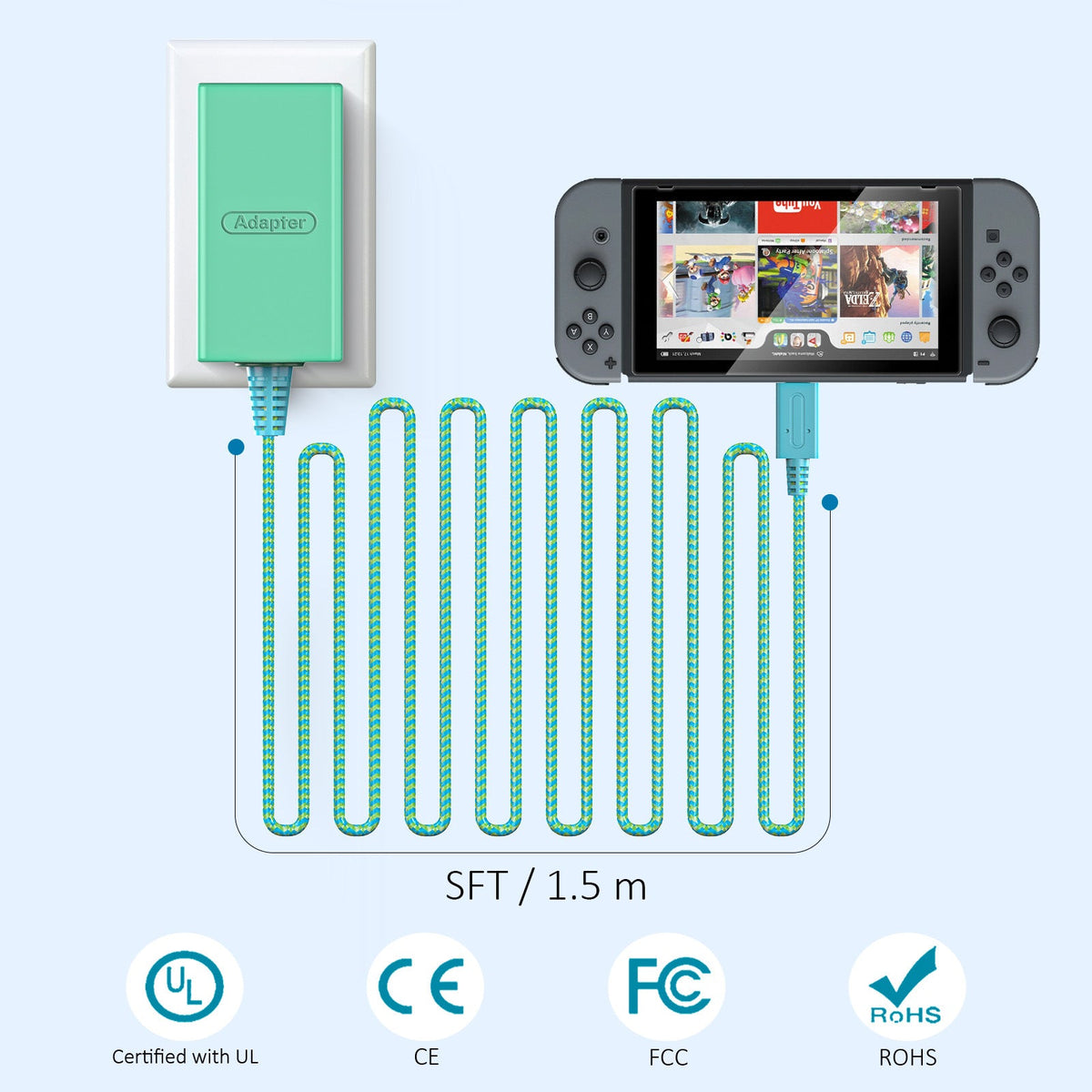 Nintendo Mario Edition SWITCH Charger SWITCH AC Adapter Power Supply - i-Station Mobile Phone & Electronic Device Repair and Accessories