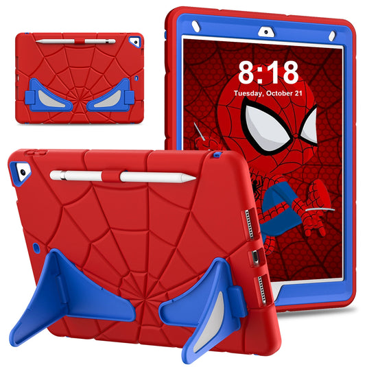 [Built-in Stand][With Pen Slot] Apple iPad Pro 11-inch M4/M5 (2024/2025) Spiderman Cartoon Kids Full-cover Silicone Shockproof Case - i-Station Mobile Phone & Electronic Device Repair and Accessories