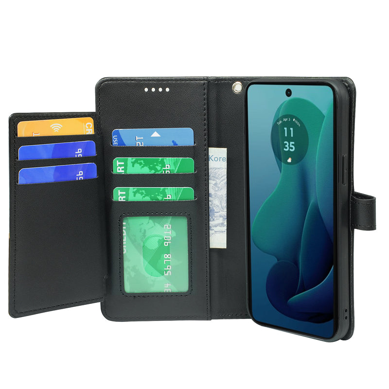 Load image into Gallery viewer, [With Card Slot] Motorola Moto G05/E15 Multi Functional Leather Buckle Flap Wallet Series Case
