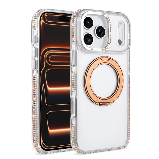 iPhone 17 Pro Max Clear Case with 360° Rotating Stand – Shockproof Transparent Cover - i-Station Mobile Phone & Electronic Device Repair and Accessories