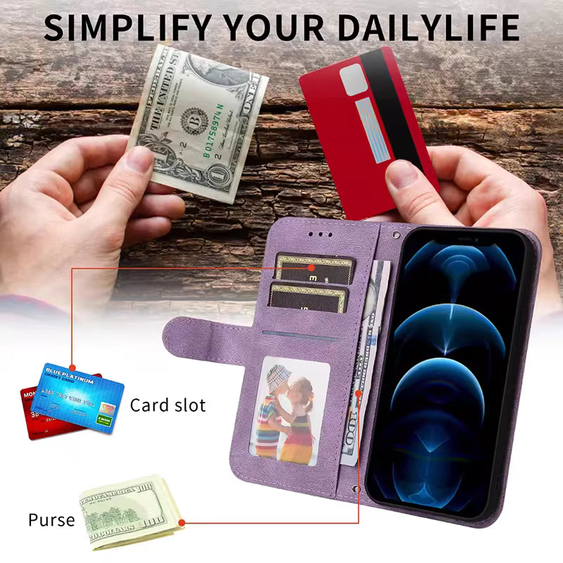 Load image into Gallery viewer, [With Card Slot] Motorola Moto G57/Power Full-coverage Flip Shockproof Wallet Series Case - i-Station Mobile Phone &amp; Electronic Device Repair and Accessories
