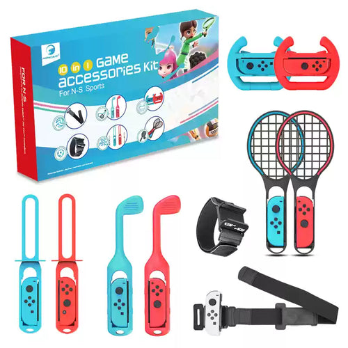 [10 in 1] Switch Sports Game Accessories Set