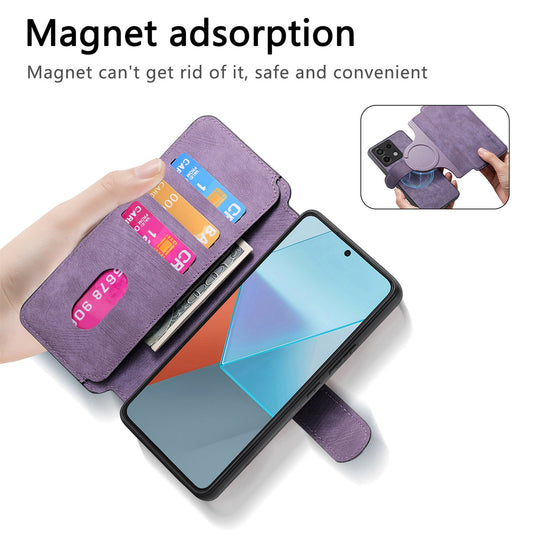 [Detachable Wallet][With Card Slot] Xiaomi Redmi Note 8/Pro/T Premium Leather Magnetic Shockproof Wallet Series Case