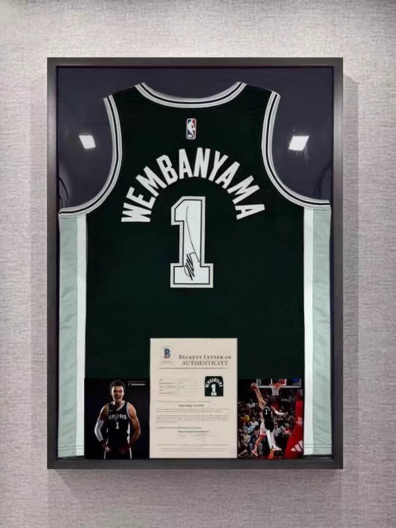 Load image into Gallery viewer, Victor Wembanyama San Antonio Spurs Framed Jersey Display (60×80cm) – Facsimile Signature Edition - i-Station Mobile Phone &amp; Electronic Device Repair and Accessories
