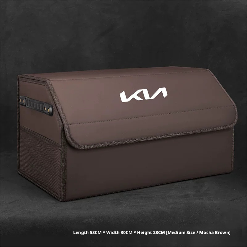 Load image into Gallery viewer, Kia Trunk Storage Box – Waterproof Foldable Microfiber Leather Cargo Organizer
