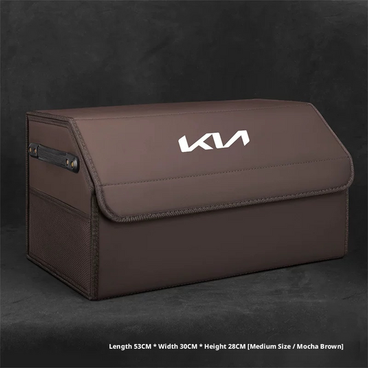 Kia Trunk Storage Box – Waterproof Foldable Microfiber Leather Cargo Organizer