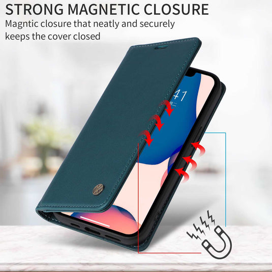 [With Card Slot] Motorola Moto G06 - Shockproof Magnetic Flip Wallet Case
