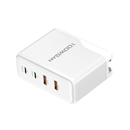 [100W GaN] Fast 4 Ports PD Type-C USB-C + USB 3.0 Wall Charger Travel Power Adapter - (International Plug) - Polar Tech Australia