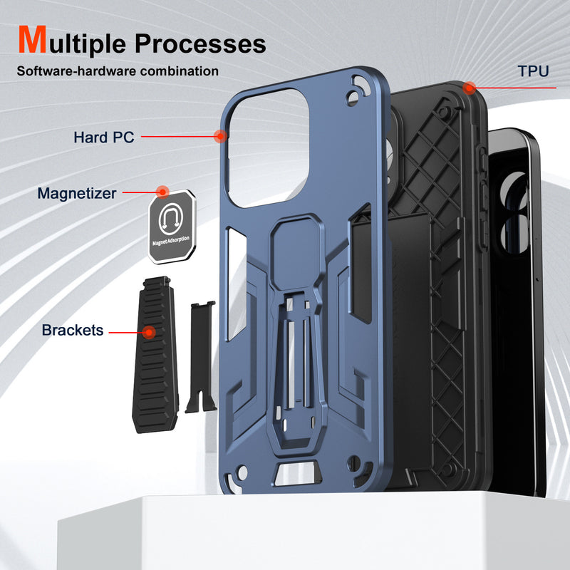 Load image into Gallery viewer, [Built-in Stand] Motorola Moto Edge 30 Fusion/Neo Full-Coverage Shockproof Heavy Duty Series Case
