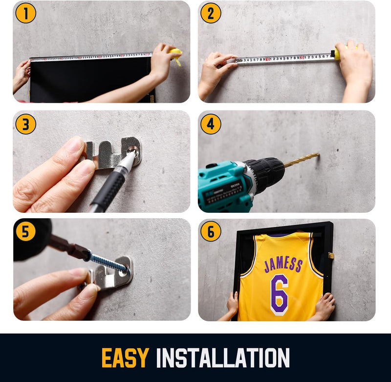 Load image into Gallery viewer, 60×80cm Jersey Display Frame – Solid Wood UV Protection Case for AFL, NBA, Football &amp; More - i-Station Mobile Phone &amp; Electronic Device Repair and Accessories
