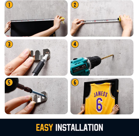 60×80cm Jersey Display Frame – Solid Wood UV Protection Case for AFL, NBA, Football & More - i-Station Mobile Phone & Electronic Device Repair and Accessories
