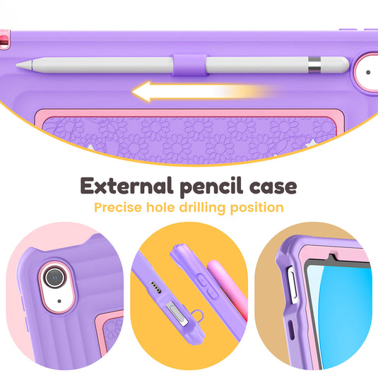 [With Shoulder Strap] Apple iPad Air 11-inch M2/M3/M4 (2024/2025/2026) Children’s Silicone Stand Anti-drop Protective Case - i-Station Mobile Phone & Electronic Device Repair and Accessories