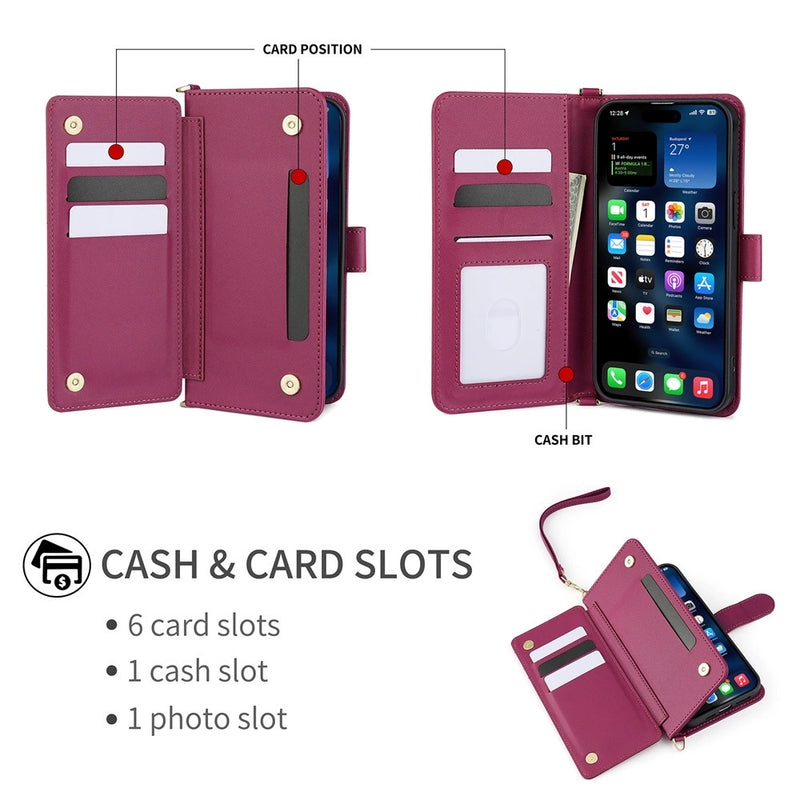 Load image into Gallery viewer, [With Card Slot] TCL NxtPaper 70 Pro - Multi Functional Wallet Series Case with Lanyard - i-Station Mobile Phone &amp; Electronic Device Repair and Accessories
