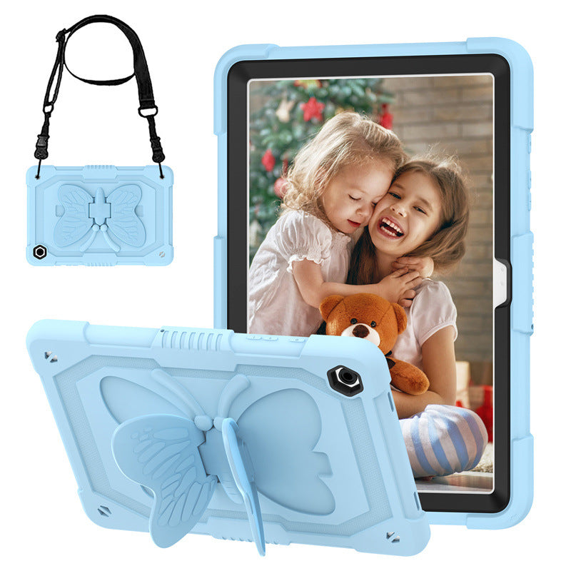 Load image into Gallery viewer, [Built-in Stand] Samsung Galaxy Tab A11 Plus 11" 2025 - Kids Silicone Butterfly Heavy Duty Shockproof Case
