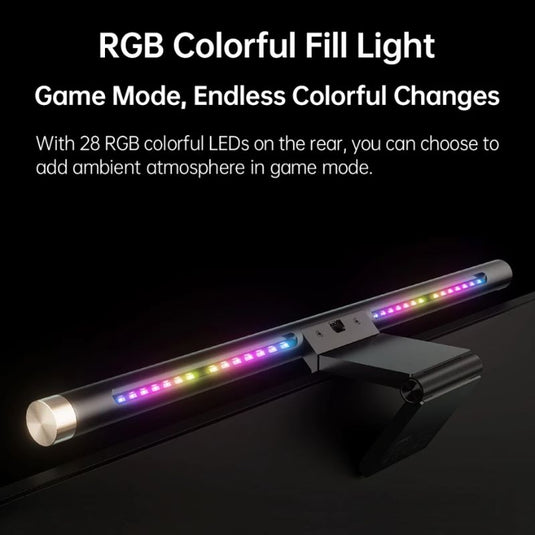 LYMAX RGB Computer Monitor Light Bar with Remote Control, Eye-Care for Desktop Space Saving and Gaming Home Office