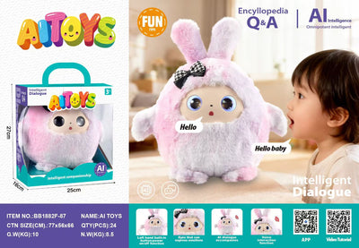 AI Smart Interactive Companion Plush Toy – Voice Chat, Emotional Support & Multi-Language Learning for Kids - i-Station Mobile Phone & Electronic Device Repair and Accessories