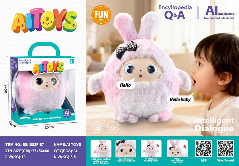Load image into Gallery viewer, AI Smart Interactive Companion Plush Toy – Voice Chat, Emotional Support &amp; Multi-Language Learning for Kids - i-Station Mobile Phone &amp; Electronic Device Repair and Accessories
