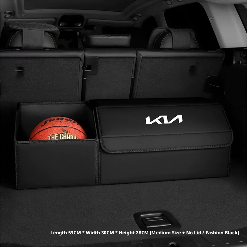 Load image into Gallery viewer, Kia Trunk Storage Box – Waterproof Foldable Microfiber Leather Cargo Organizer

