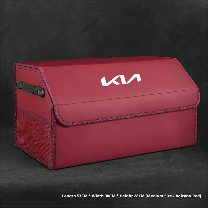 Load image into Gallery viewer, Kia Trunk Storage Box – Waterproof Foldable Microfiber Leather Cargo Organizer
