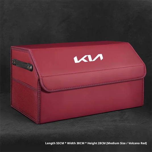 Kia Trunk Storage Box – Waterproof Foldable Microfiber Leather Cargo Organizer