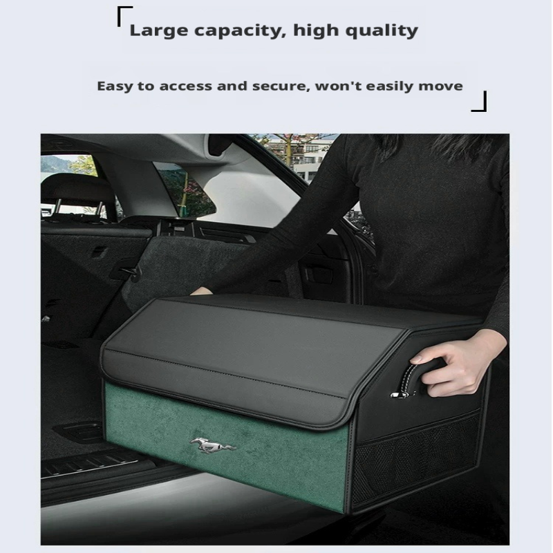 Load image into Gallery viewer, Ford Mustang &amp; Mustang Mach-E Trunk Storage Box – Foldable Car Cargo Organizer
