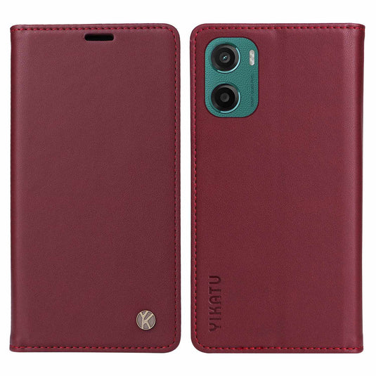 [With Card Slot] Motorola Moto G06 - Shockproof Magnetic Flip Wallet Case