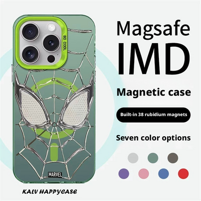 [MagSafe Compatible] Spider-Man Series iPhone 12 Case – Iridescent Silver Premium Shockproof Protective Cover - i-Station Mobile Phone & Electronic Device Repair and Accessories