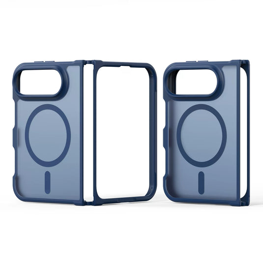 [MagSafe Compatible] Apple iPhone Ultra Fold - Frosted Clear Magnetic Shockproof Full-Coverage Protective Case