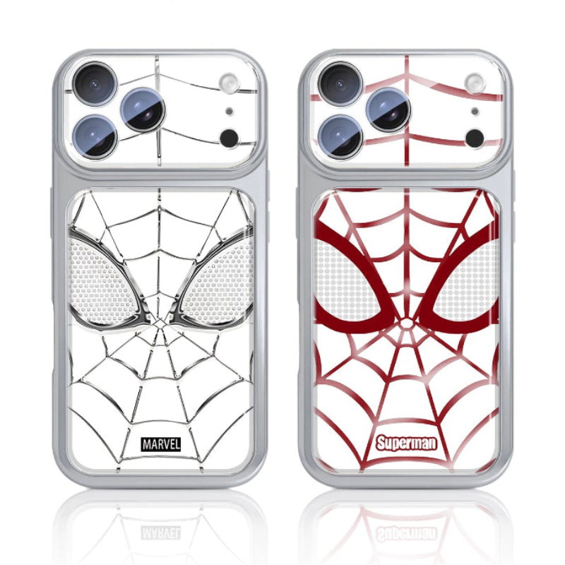 Load image into Gallery viewer, Apple iPhone 16/Plus/Pro/Pro Max/e - Spider-Man Series Line Art Mask Premium Shockproof Protective Case
