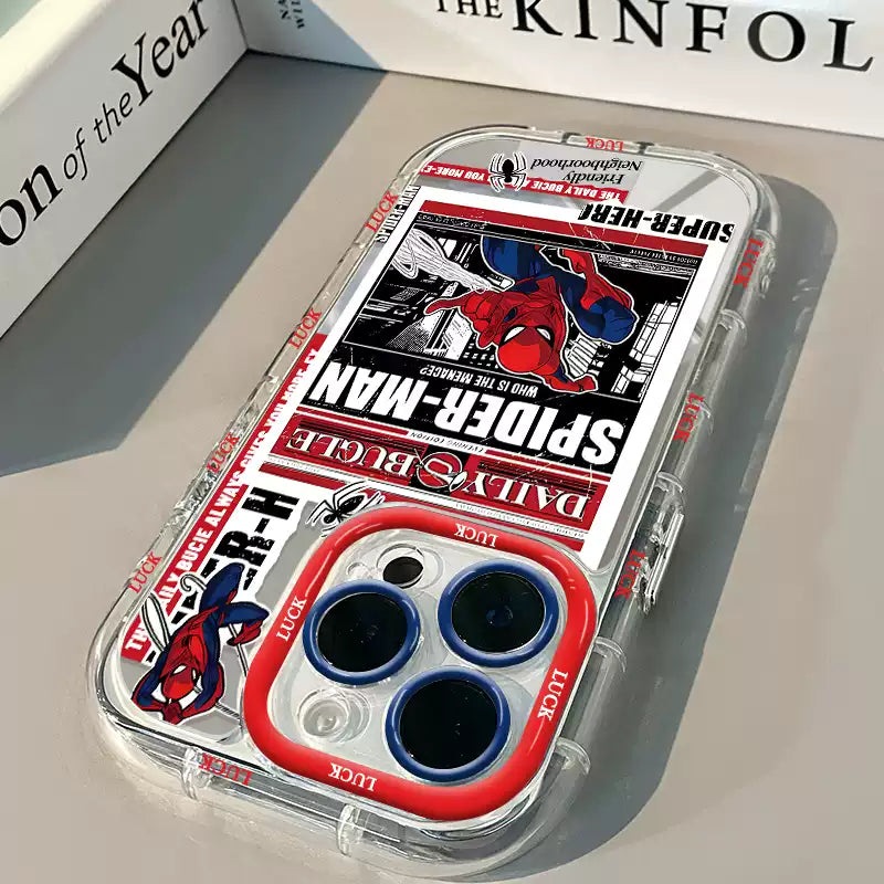 Load image into Gallery viewer, Apple iPhone 15 /Plus /Pro /Pro Max - Spider-Man Series Creative Mirror-Effect Shockproof Protective Case
