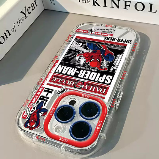 Apple iPhone 15 /Plus /Pro /Pro Max - Spider-Man Series Creative Mirror-Effect Shockproof Protective Case