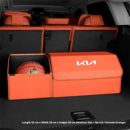 Kia Trunk Storage Box – Waterproof Foldable Microfiber Leather Cargo Organizer