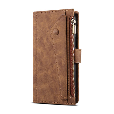 [With Lanyard][With Card Slot] Motorola Moto Edge (2021) Leather Zipper Shockproof Wallet Series Case - i-Station Mobile Phone & Electronic Device Repair and Accessories