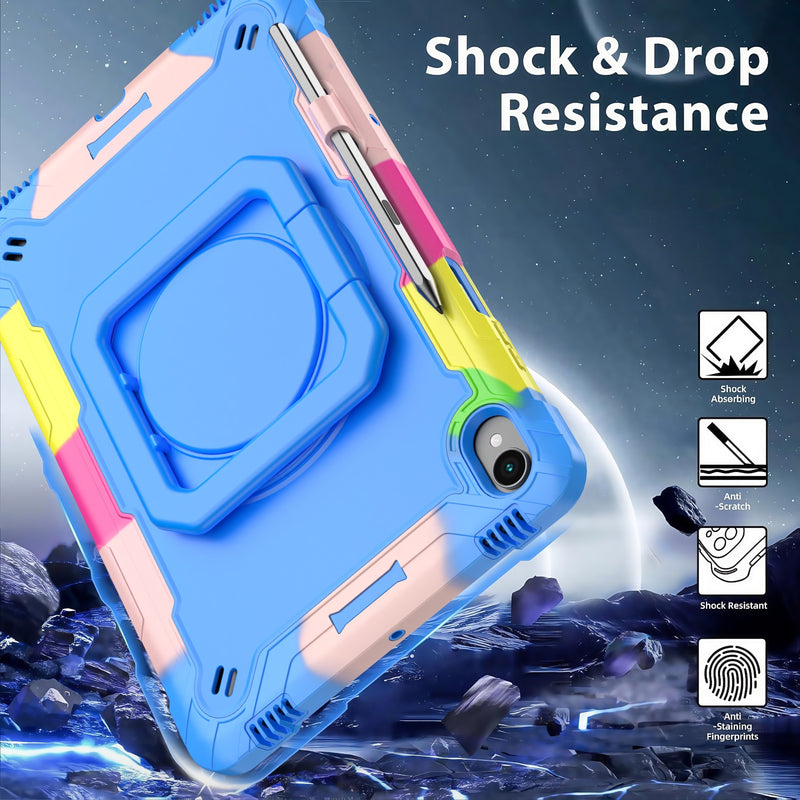 Load image into Gallery viewer, [Built-in Shoulder Strap][With Pen Slot] Samsung Galaxy Tab S11 11&quot; (2025) EVA Friendly Heavy Duty Ring Holder Stand Case
