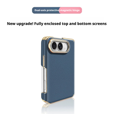 Apple iPhone Duo Dual-Axis Full-Coverage Premium Leather-Feel Shockproof Protective Case - i-Station Mobile Phone & Electronic Device Repair and Accessories