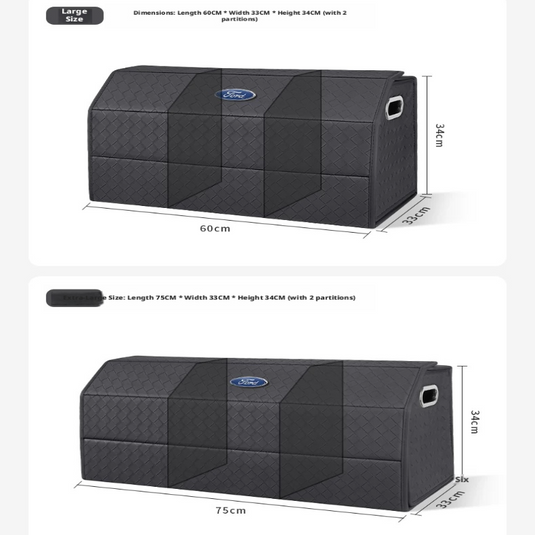 Ford Explorer2025 , Edge L, New Mondeo & Bronco Trunk Storage Box – Car Cargo Organizer