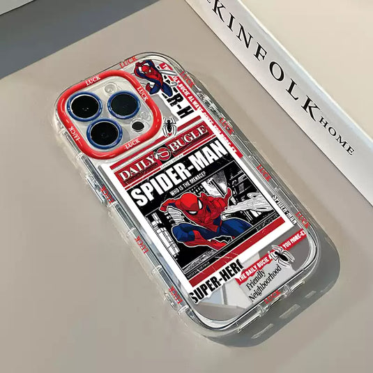 Apple iPhone 15 /Plus /Pro /Pro Max - Spider-Man Series Creative Mirror-Effect Shockproof Protective Case