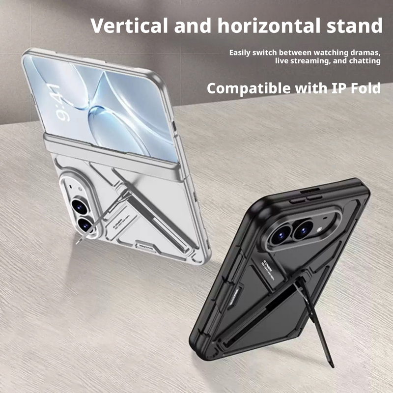 Load image into Gallery viewer, Apple iPhone Ultra - Mechanical Armor Series Ultra-Slim Rotating Hinge Stand Full-Coverage Shockproof Protective Case
