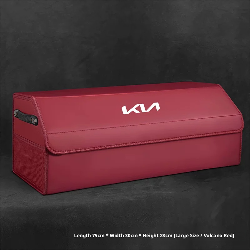 Load image into Gallery viewer, Kia Trunk Storage Box – Waterproof Foldable Microfiber Leather Cargo Organizer
