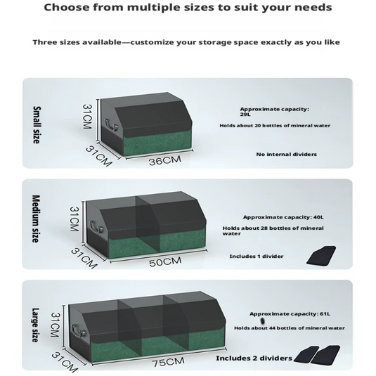 Ford Mustang & Mustang Mach-E Trunk Storage Box – Foldable Car Cargo Organizer