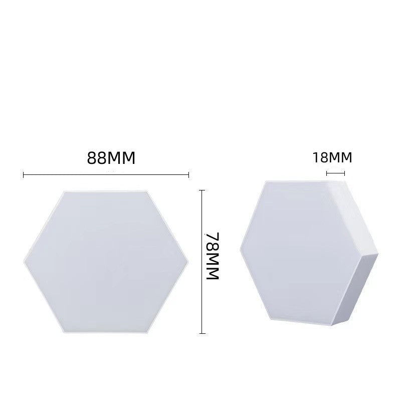 Hexagon RGB LED Smart Light Panels Punch-Free With App Control Gaming Lights Music Sync Hexagon Wall LED Lights DIY Geometry Ambience Lighting for Gaming Room Bedroom Streaming, 6 Panels - i-Station Mobile Phone & Electronic Device Repair and Accessories