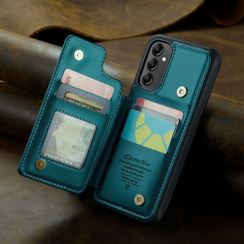 Load image into Gallery viewer, [With Card Slot] Samsung Galaxy A56 RFID Flip Premium Leather Wallet Series Case
